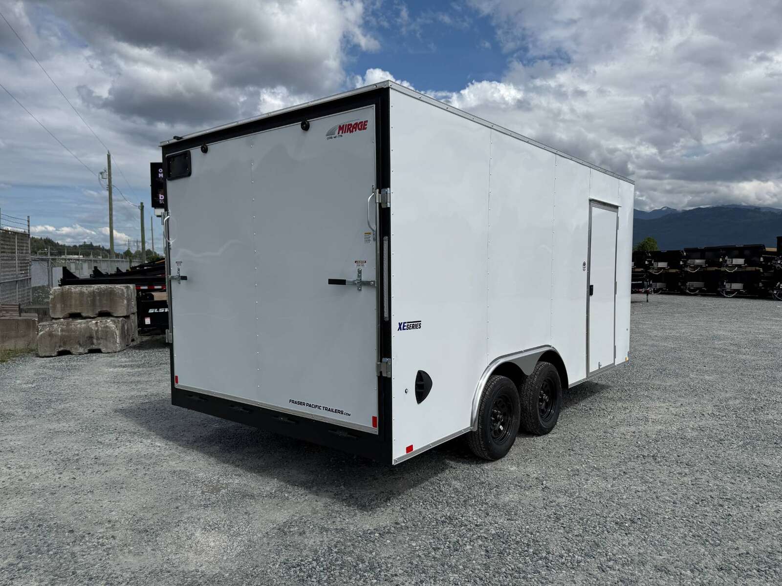 Photo of 2025 Mirage XE 8.5x16 V Nose Extra Height Cargo / Enclosed Trailer Ramp Door White 7000lb GVW