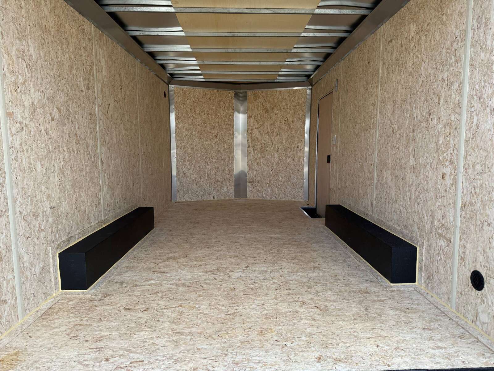Photo of **SCRATCH SPECIAL** 2025 Mirage XE 8.5x16 V Nose Extra Height Cargo / Enclosed Trailer Ramp Door Black 7000lb GVW