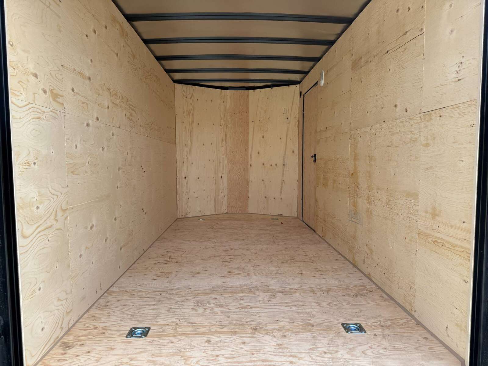 Photo of 2026 Royal Cargo 7X14 V Nose 7700LB GVW BARN DOORS Black Enclosed Cargo Trailer Extra Tall