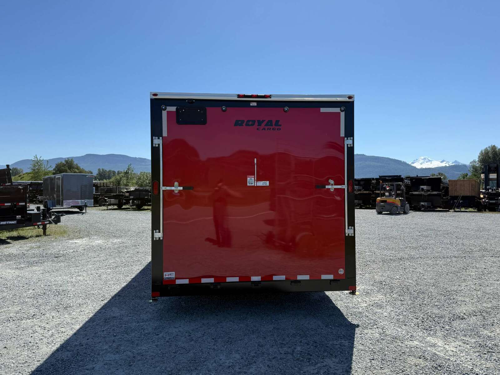 Photo of 2026 Royal 8.5x20 Enclosed Cargo Trailer RED Extra Height 11,400lb GVW w/ Ramp Door