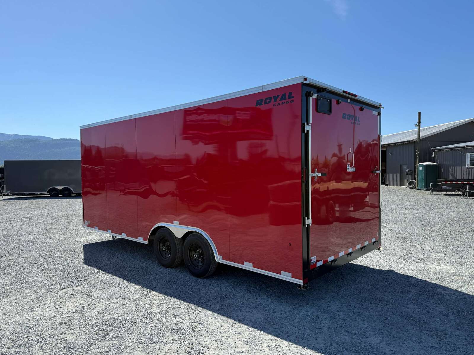 Photo of 2026 Royal 8.5x20 Enclosed Cargo Trailer RED Extra Height 11,400lb GVW w/ Ramp Door
