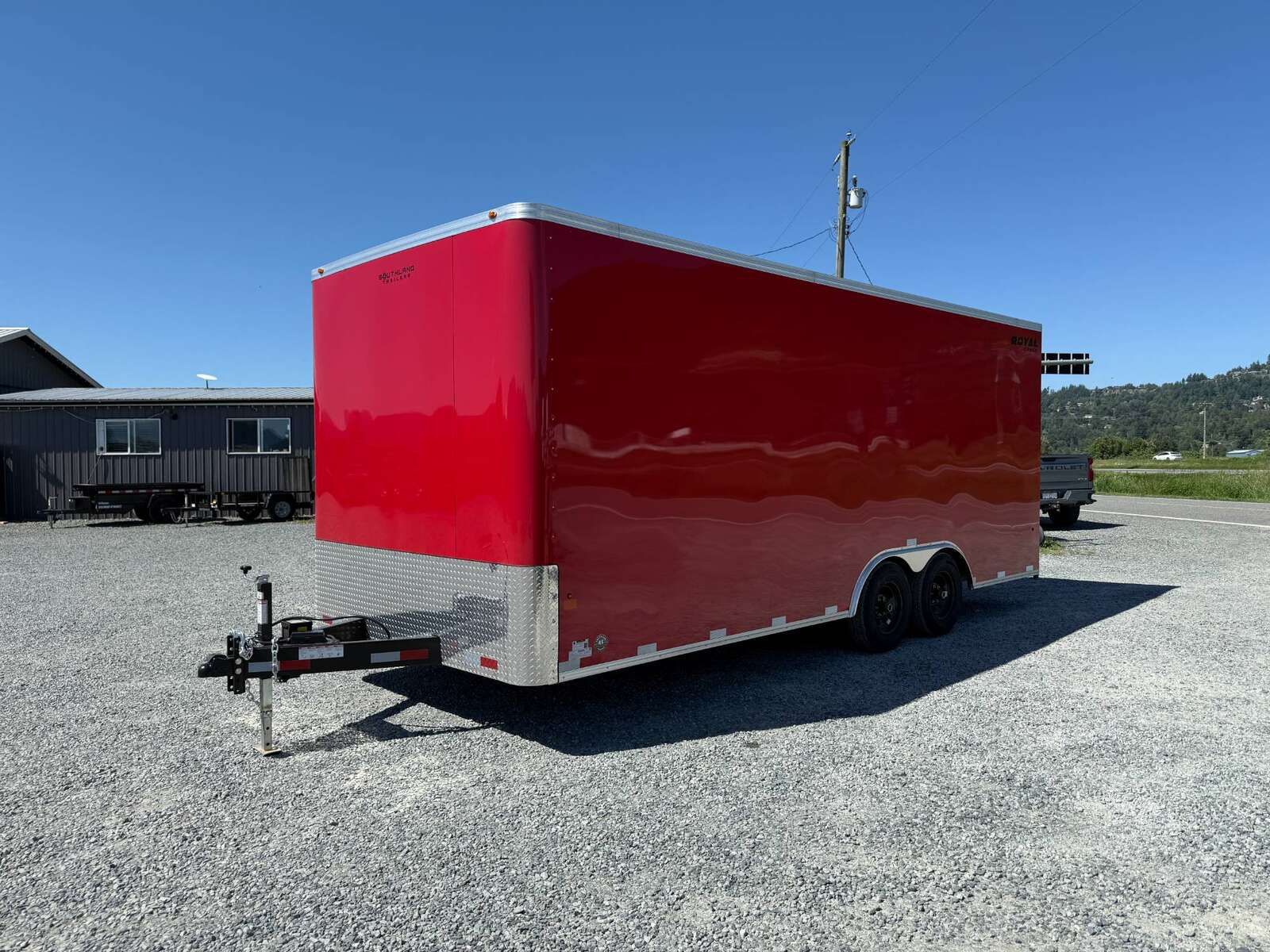 Photo of 2026 Royal 8.5x20 Enclosed Cargo Trailer RED Extra Height 11,400lb GVW w/ Ramp Door