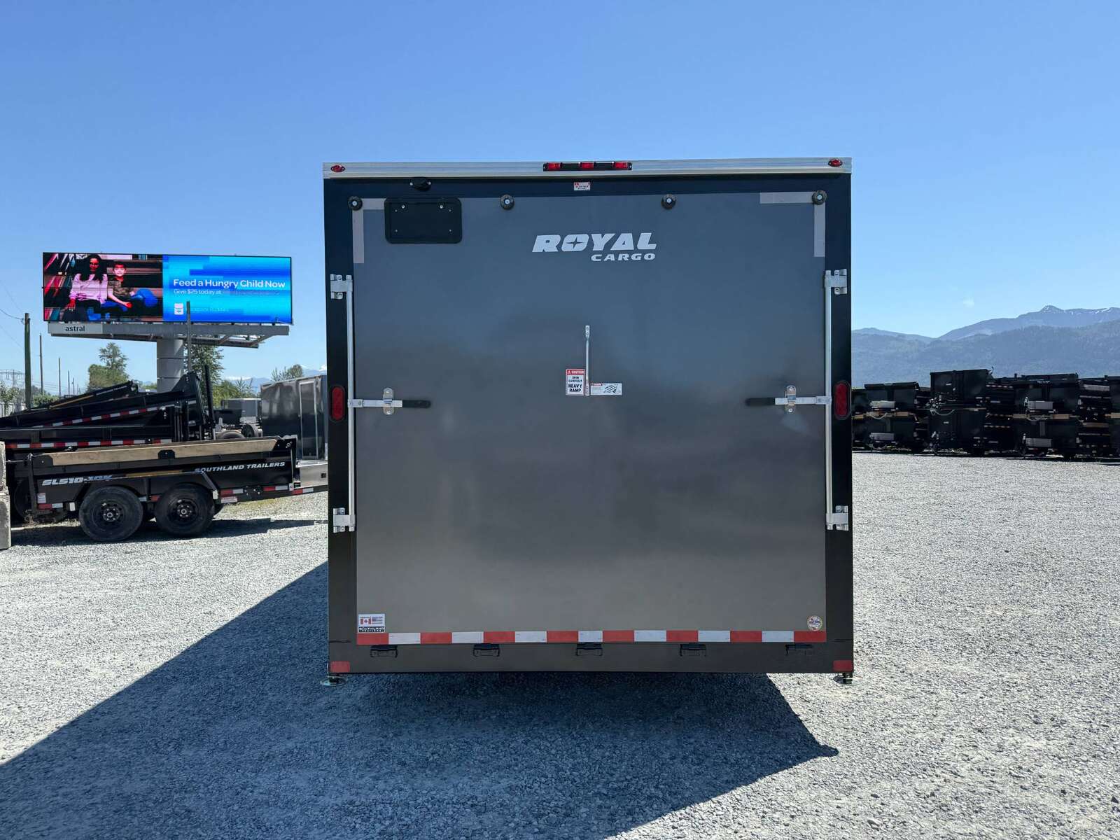 Photo of 2026 Royal 8.5x20 Enclosed Cargo Trailer Charcoal Grey Extra Height 11,400lb GVW w/ Ramp Door