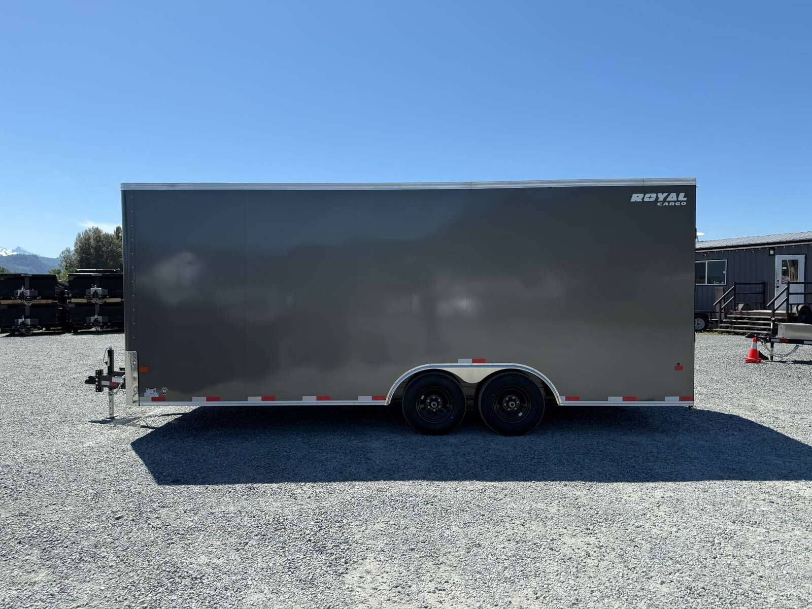 Photo of 2026 Royal 8.5x20 Enclosed Cargo Trailer Charcoal Grey Extra Height 11,400lb GVW w/ Ramp Door