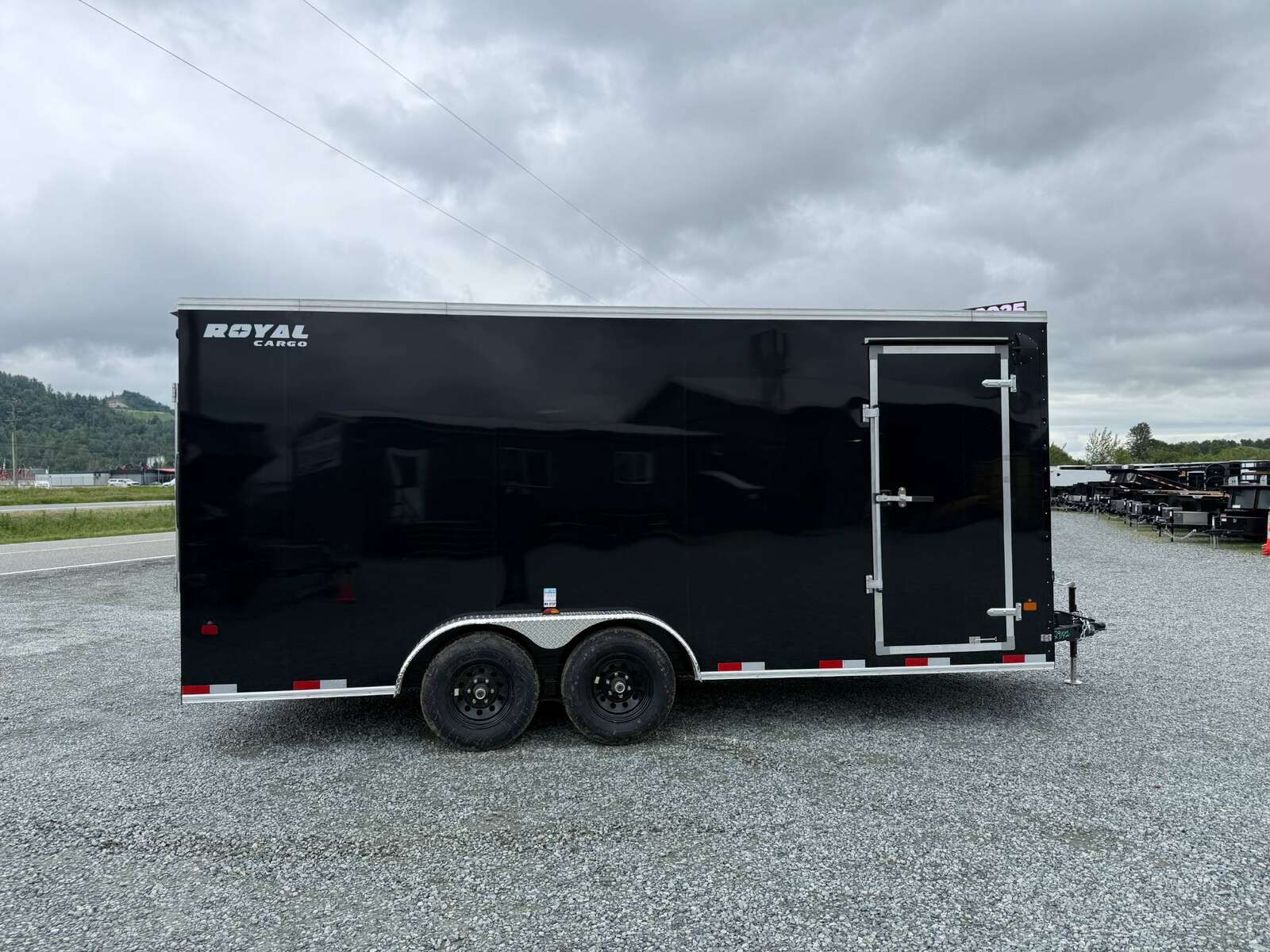 Photo of 2026 Royal 7.5x18 Cargo Enclosed Trailer Heavy Duty 11400lb GVW w/ Ramp Door Black