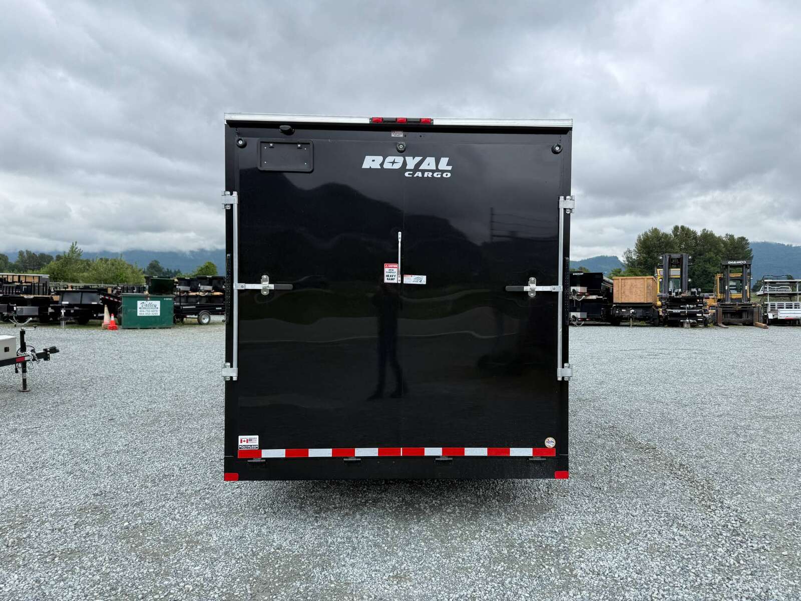 Photo of 2026 Royal 7.5x18 Cargo Enclosed Trailer Heavy Duty 11400lb GVW w/ Ramp Door Black