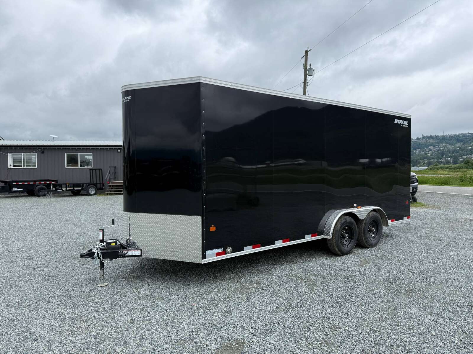 Photo of 2026 Royal 7.5x18 Cargo Enclosed Trailer Heavy Duty 11400lb GVW w/ Ramp Door Black