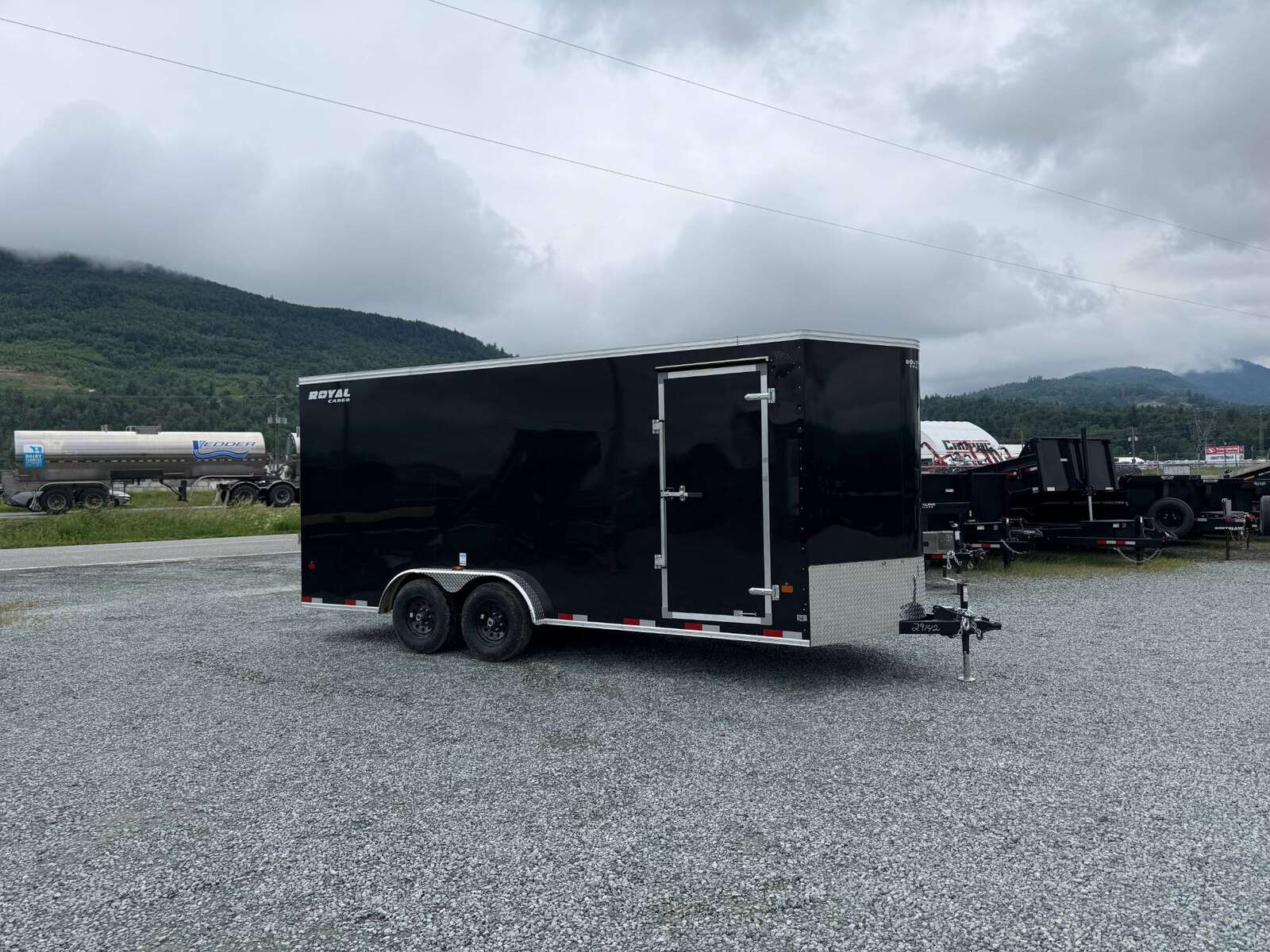 Photo of 2026 Royal 7.5x18 Cargo Enclosed Trailer Heavy Duty 11400lb GVW w/ Ramp Door Black