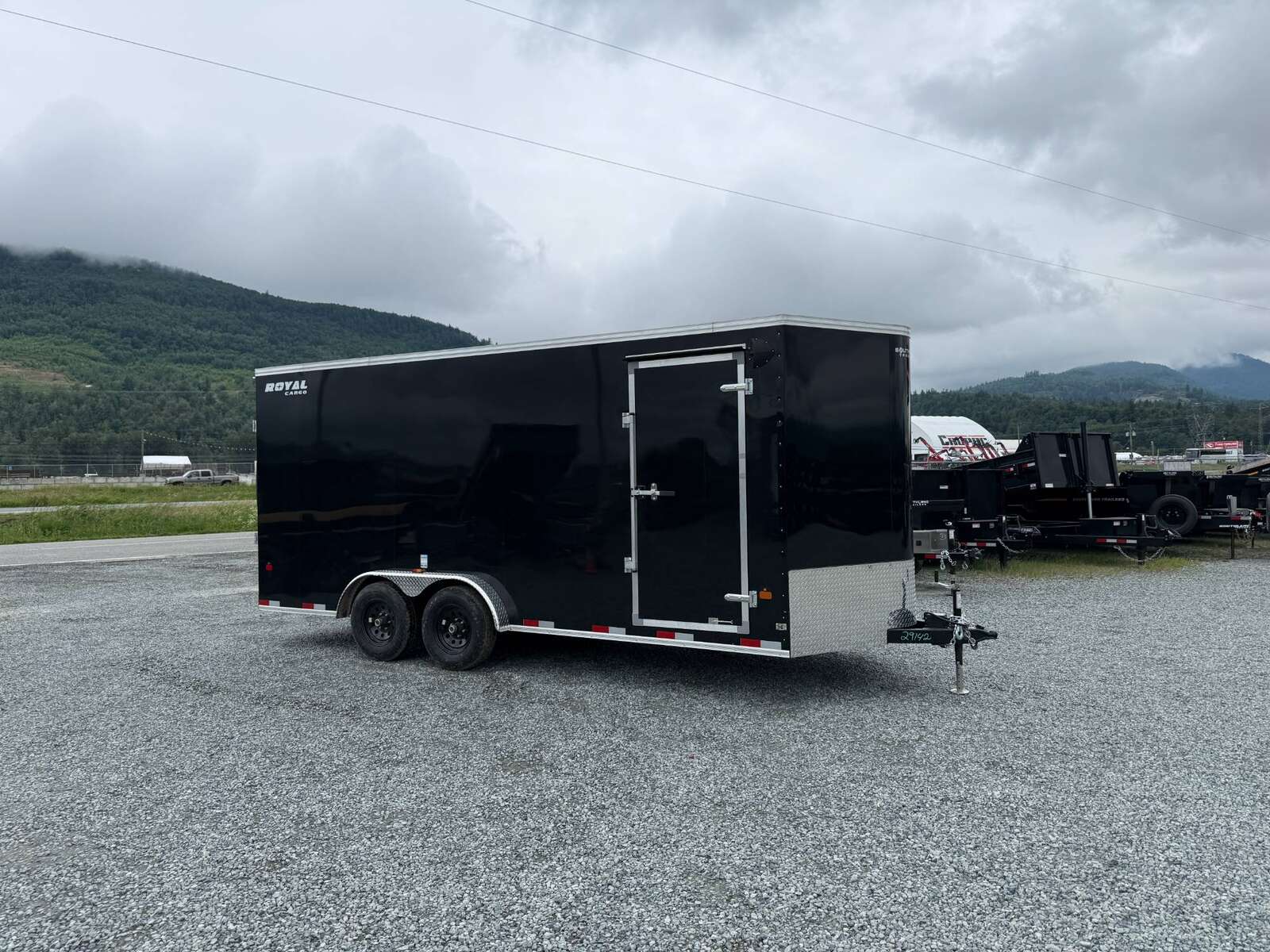 Photo of 2026 Royal 7.5x18 Cargo Enclosed Trailer Heavy Duty 11400lb GVW w/ Ramp Door Black