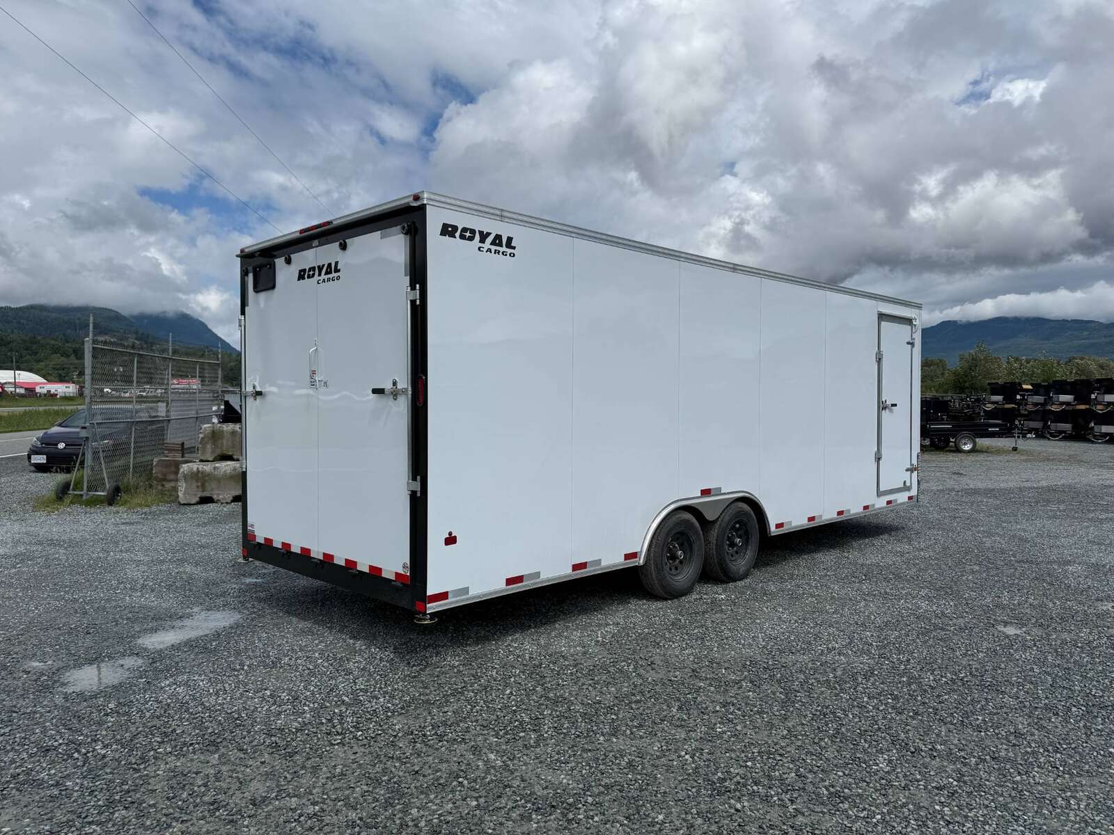Photo of 2026 Royal Cargo 8.5x24 Enclosed Cargo Trailer 11,400lb GVW Extra Height w/ Ramp Door White