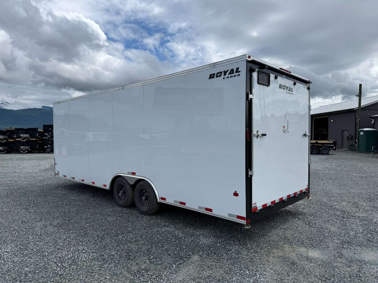 Photo of 2026 Royal Cargo 8.5x24 Enclosed Cargo Trailer 11,400lb GVW Extra Height w/ Ramp Door White