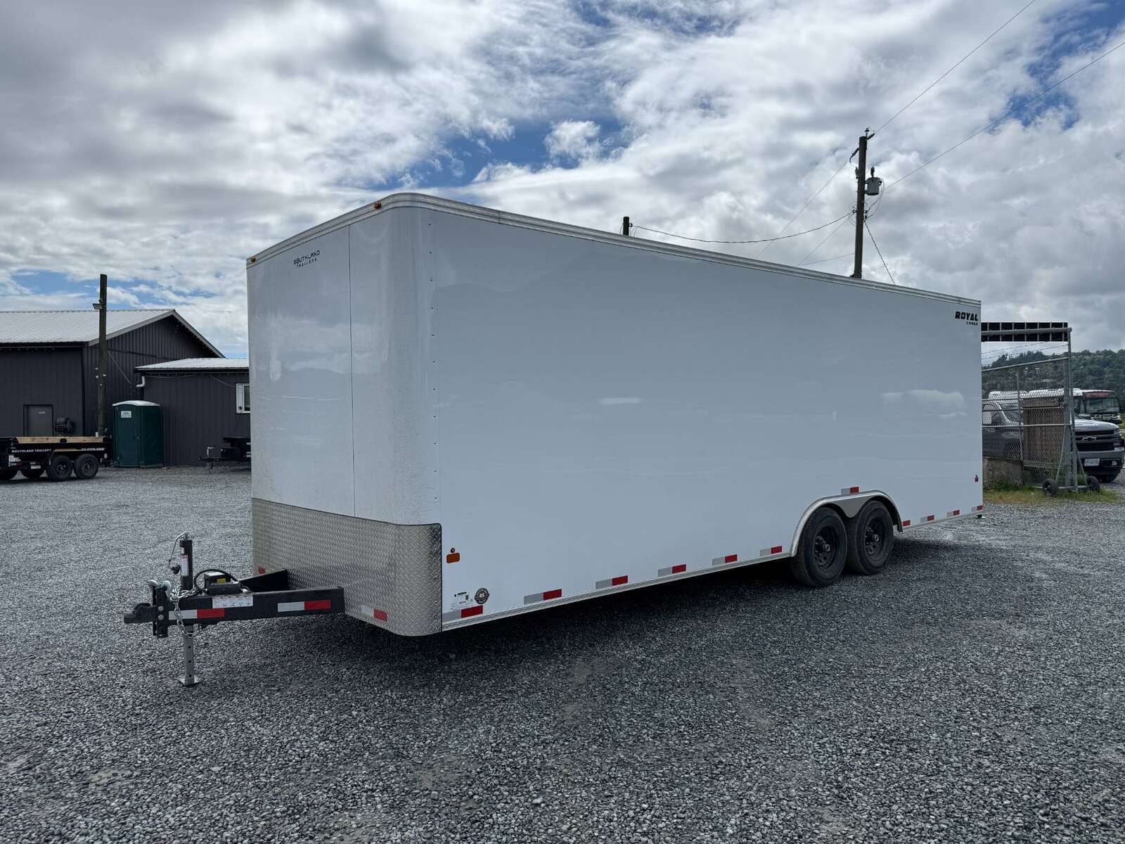 Photo of 2026 Royal Cargo 8.5x24 Enclosed Cargo Trailer 11,400lb GVW Extra Height w/ Ramp Door White