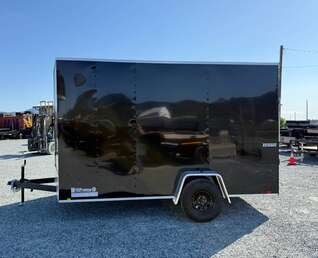 Thumbnail Photo of 2025 Mirage XE 7x12 Cargo Enclosed Trailer Extra Height Black Ramp Door Single Axle w/ Electric Brakes