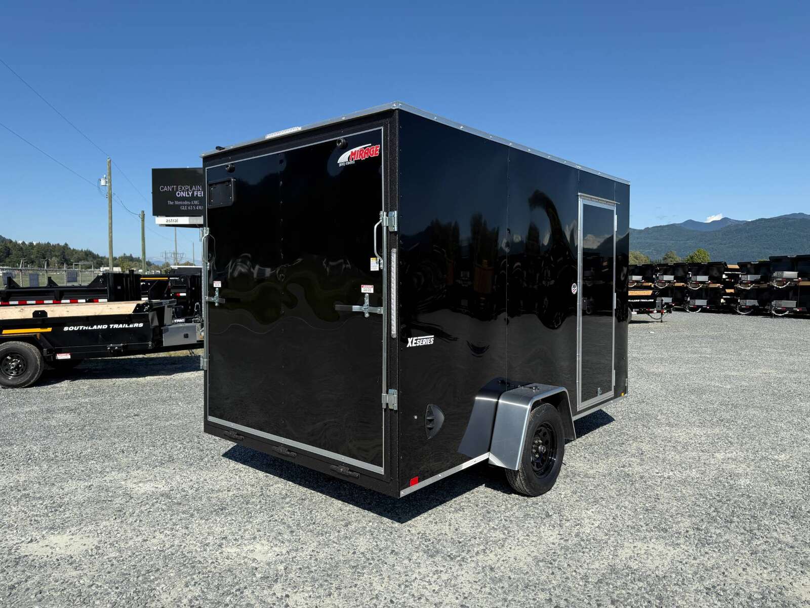Photo of 2025 Mirage XE 7x12 Cargo Enclosed Trailer Extra Height Black Ramp Door Single Axle w/ Electric Brakes