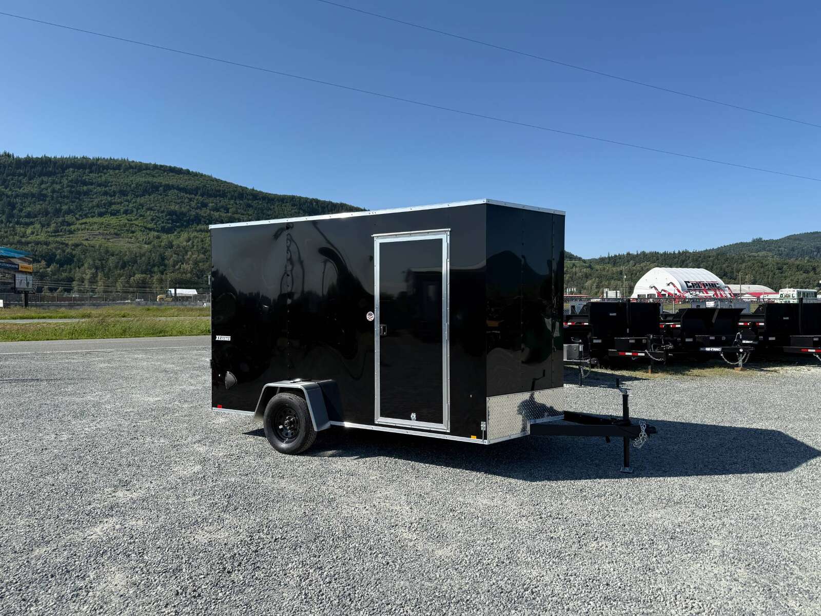 Photo of 2025 Mirage XE 7x12 Cargo Enclosed Trailer Extra Height Black Ramp Door Single Axle w/ Electric Brakes