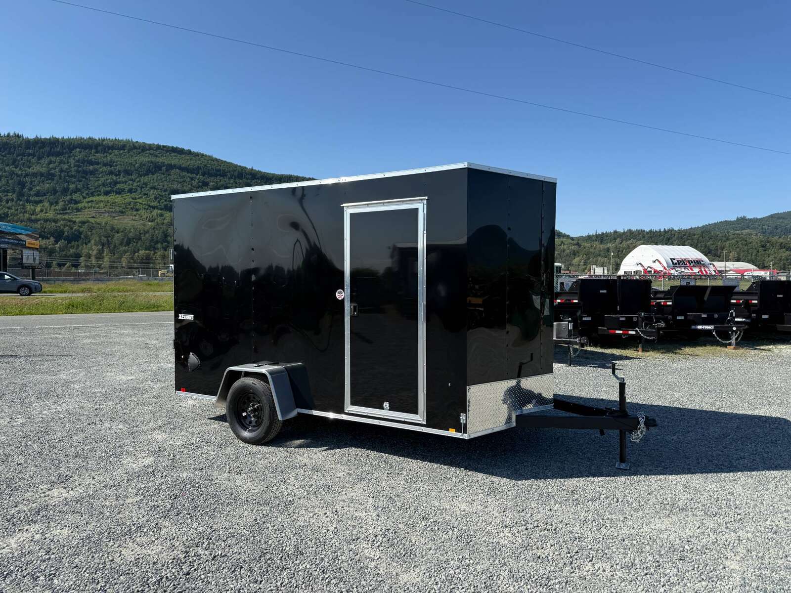 Photo of 2025 Mirage XE 7x12 Cargo Enclosed Trailer Extra Height Black Ramp Door Single Axle w/ Electric Brakes