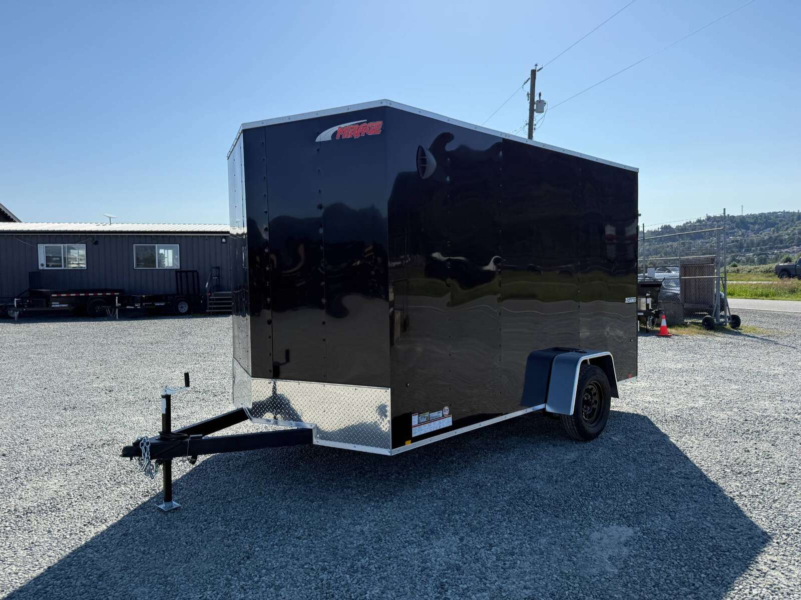 Photo of 2025 Mirage XE 7x12 Cargo Enclosed Trailer Extra Height Black Ramp Door Single Axle w/ Electric Brakes