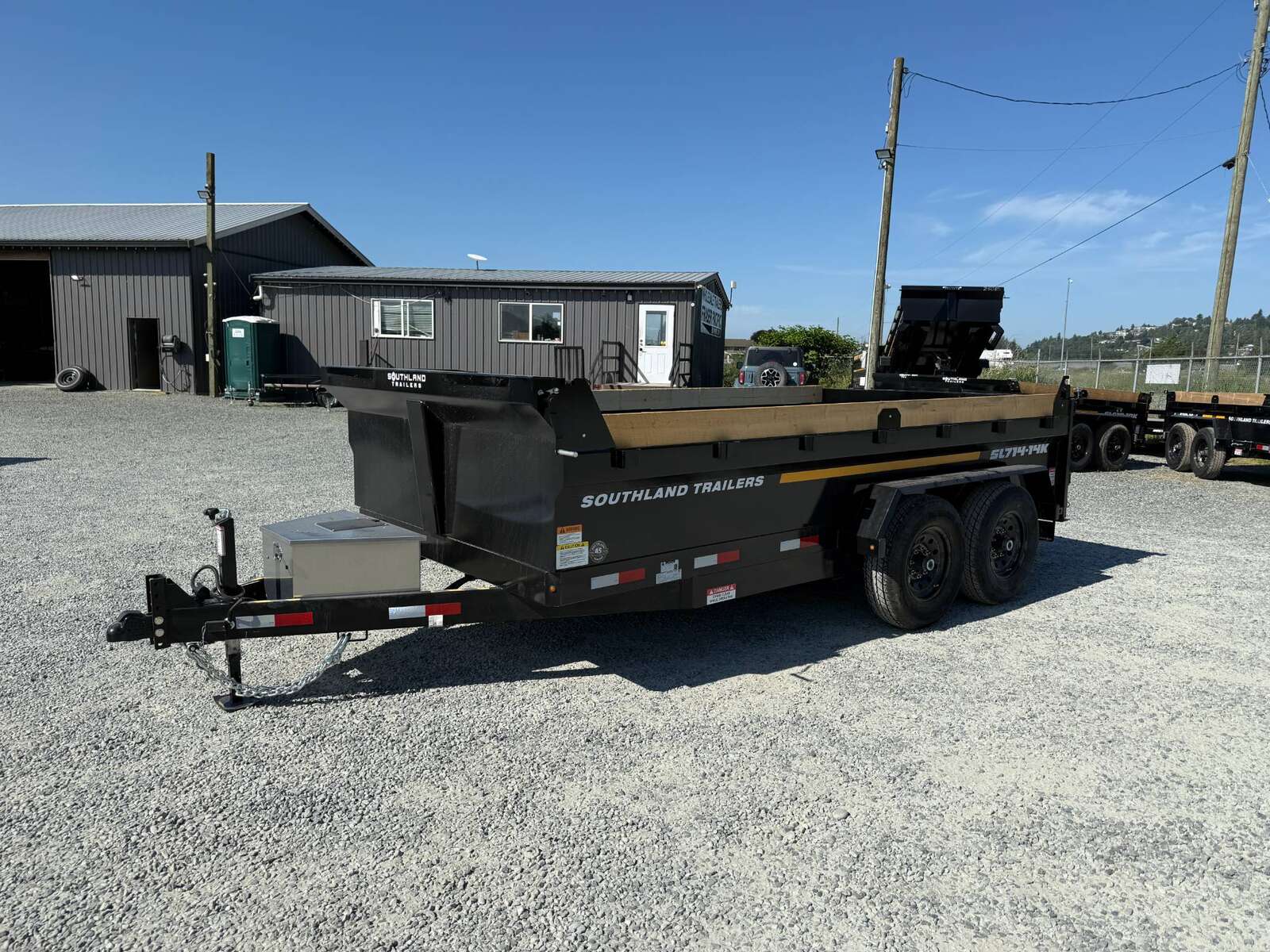 Photo of 2025 Southland 7x14 Dump Trailer 15,400lbs GVW with Tarp And Ramps (SL714-14K)