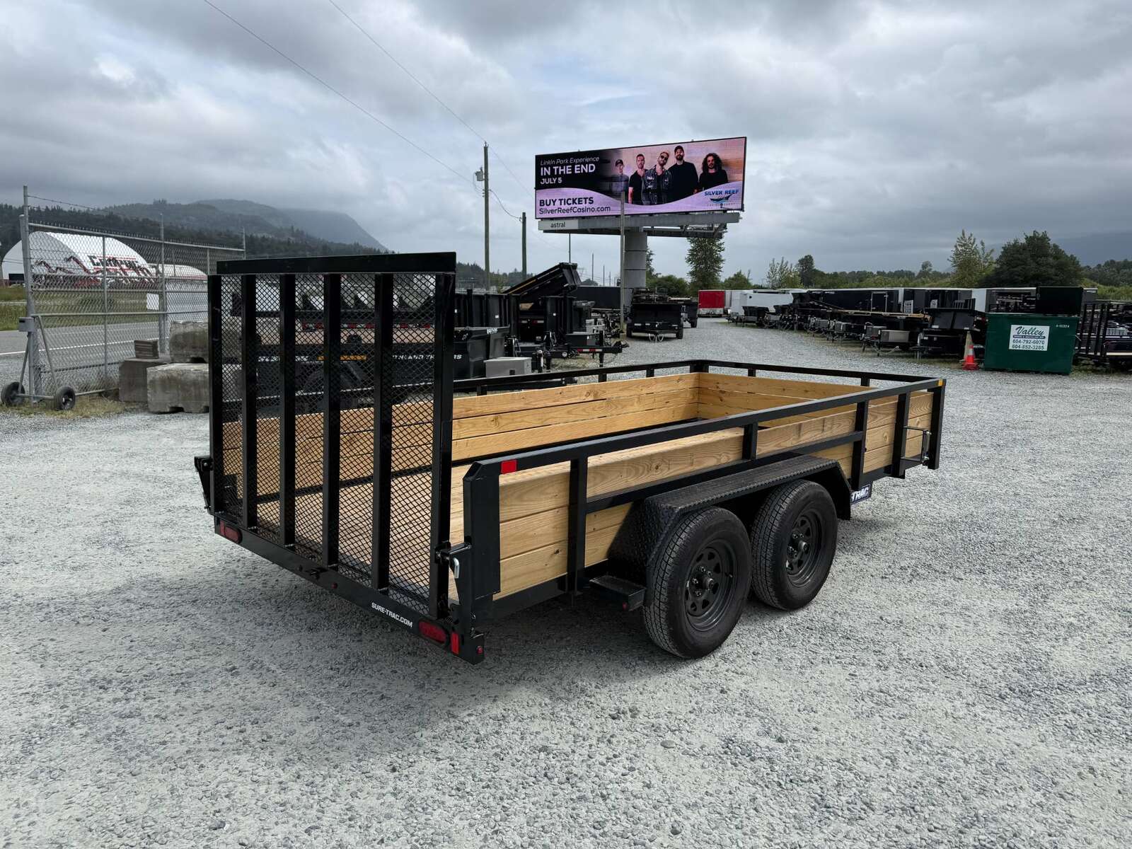 Photo of Used Pre Owned 2025 Suretrac 7x14 Landscape Utility Trailer 3-Board High Sides w/ Ramp Gate 7000lb GVW