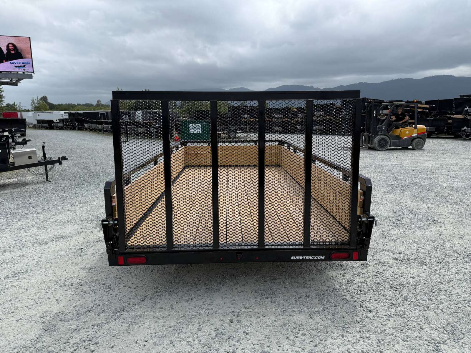 Photo of Used Pre Owned 2025 Suretrac 7x14 Landscape Utility Trailer 3-Board High Sides w/ Ramp Gate 7000lb GVW
