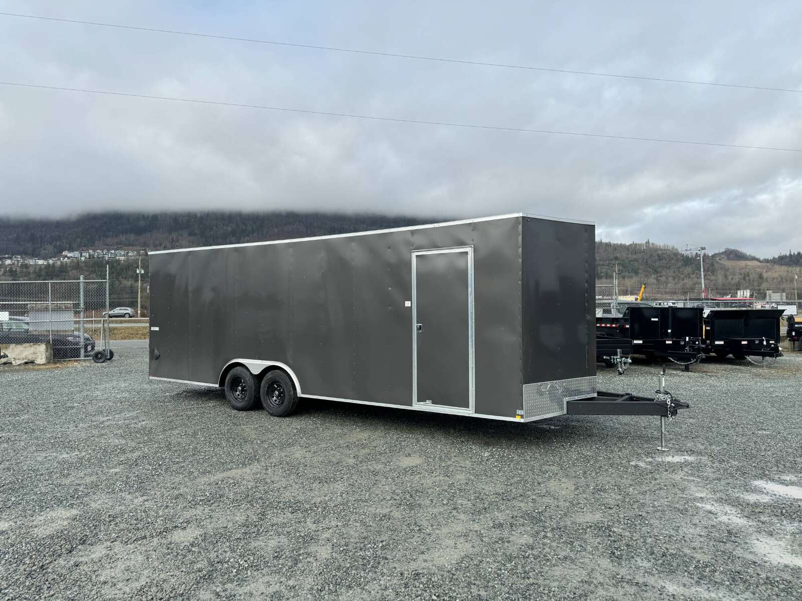 Photo of 2025 Mirage XE 8.5x24 V Nose Cargo / Enclosed Trailer Extra Height Ramp Door Charcoal Grey 9900lb GVW