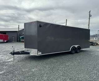 Thumbnail Photo of 2025 Mirage XE 8.5x24 V Nose Cargo / Enclosed Trailer Extra Height Ramp Door Charcoal Grey 9900lb GVW