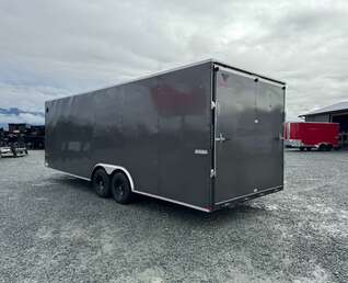 Thumbnail Photo of 2025 Mirage XE 8.5x24 V Nose Cargo / Enclosed Trailer Extra Height Ramp Door Charcoal Grey 9900lb GVW
