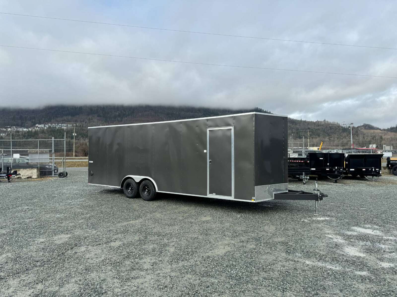 Photo of 2025 Mirage XE 8.5x24 V Nose Cargo / Enclosed Trailer Extra Height Ramp Door Charcoal Grey 9900lb GVW