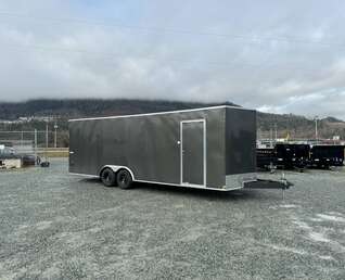 Thumbnail Photo of 2025 Mirage XE 8.5x24 V Nose Cargo / Enclosed Trailer Extra Height Ramp Door Charcoal Grey 9900lb GVW