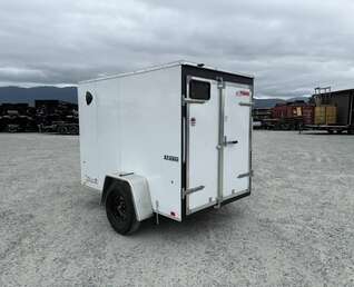 Thumbnail Photo of 2025 Mirage XE 5x8 V Nose Cargo / Enclosed Trailer White Barn Door 2990lb GVW