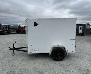 Thumbnail Photo of 2025 Mirage XE 5x8 V Nose Cargo / Enclosed Trailer White Barn Door 2990lb GVW