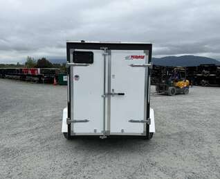 Thumbnail Photo of 2025 Mirage XE 5x8 V Nose Cargo / Enclosed Trailer White Barn Door 2990lb GVW