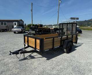 Thumbnail Photo of 2025 Suretrac 5x10 Landscape Utility Trailer 3 Board High Side w/ Ramp Gate 2990lb GVW