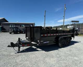 Thumbnail Photo of 2025 Suretrac 7x14 Telescopic Hoist Dump Trailer 15,500lbs GVW w/ Ramps and Tarp