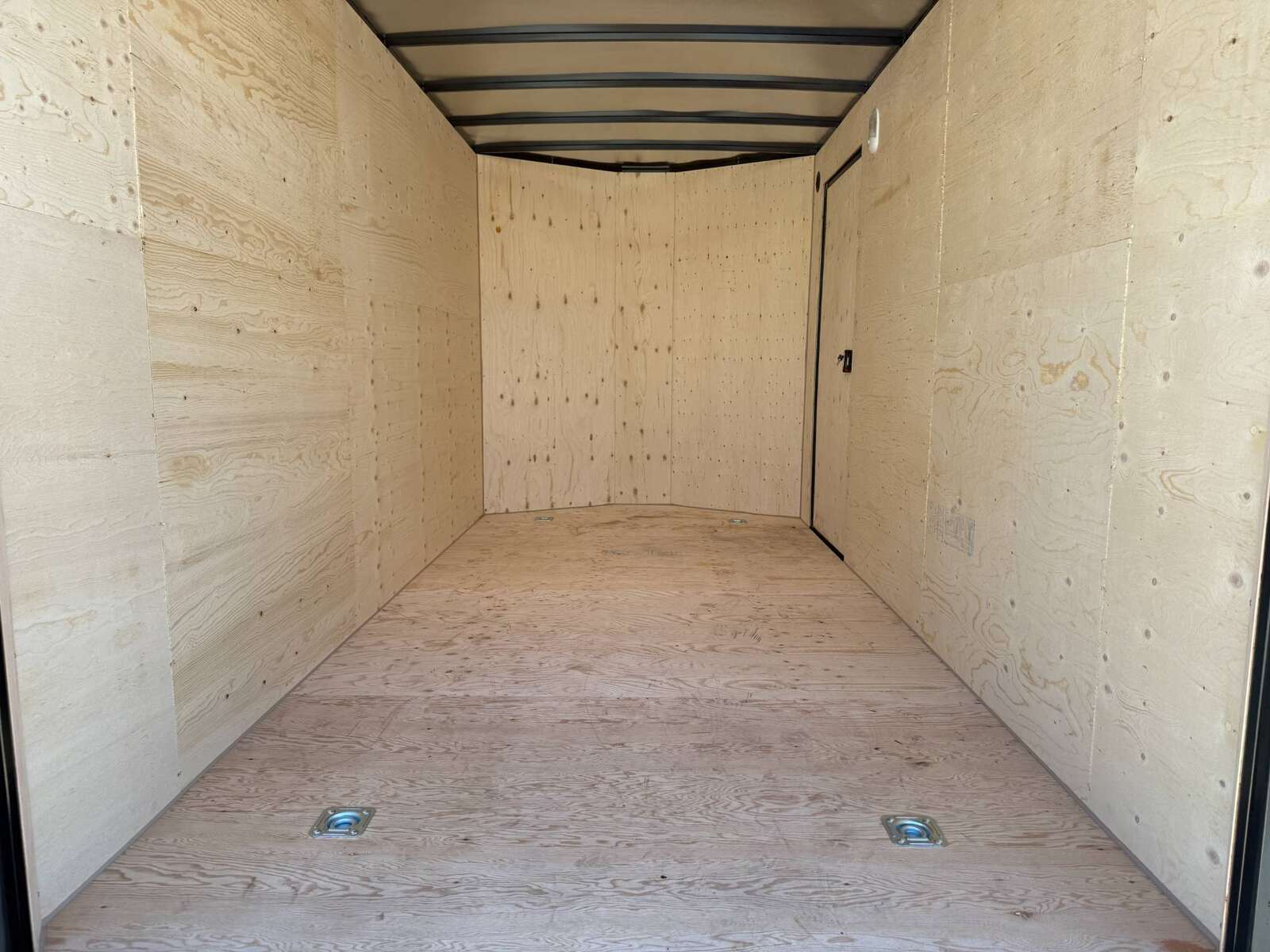 Photo of 2026 Royal 7x14 V Nose Cargo / Enclosed Trailer Extra Height Ramp Door White w/ Blackout Trim Package 7700lb GVW