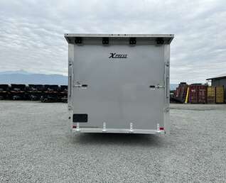 Thumbnail Photo of 2026 ALCOM ALUMINUM 8.5x24 CAR TRAILER 9900lb GVW SILVER LARGE ESCAPE SIDE DOOR CARGO ENCLOSED