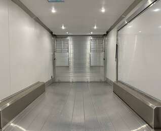 Thumbnail Photo of 2026 ALCOM ALUMINUM 8.5x24 CAR TRAILER 9900lb GVW WHITE LARGE ESCAPE SIDE DOOR CARGO ENCLOSED