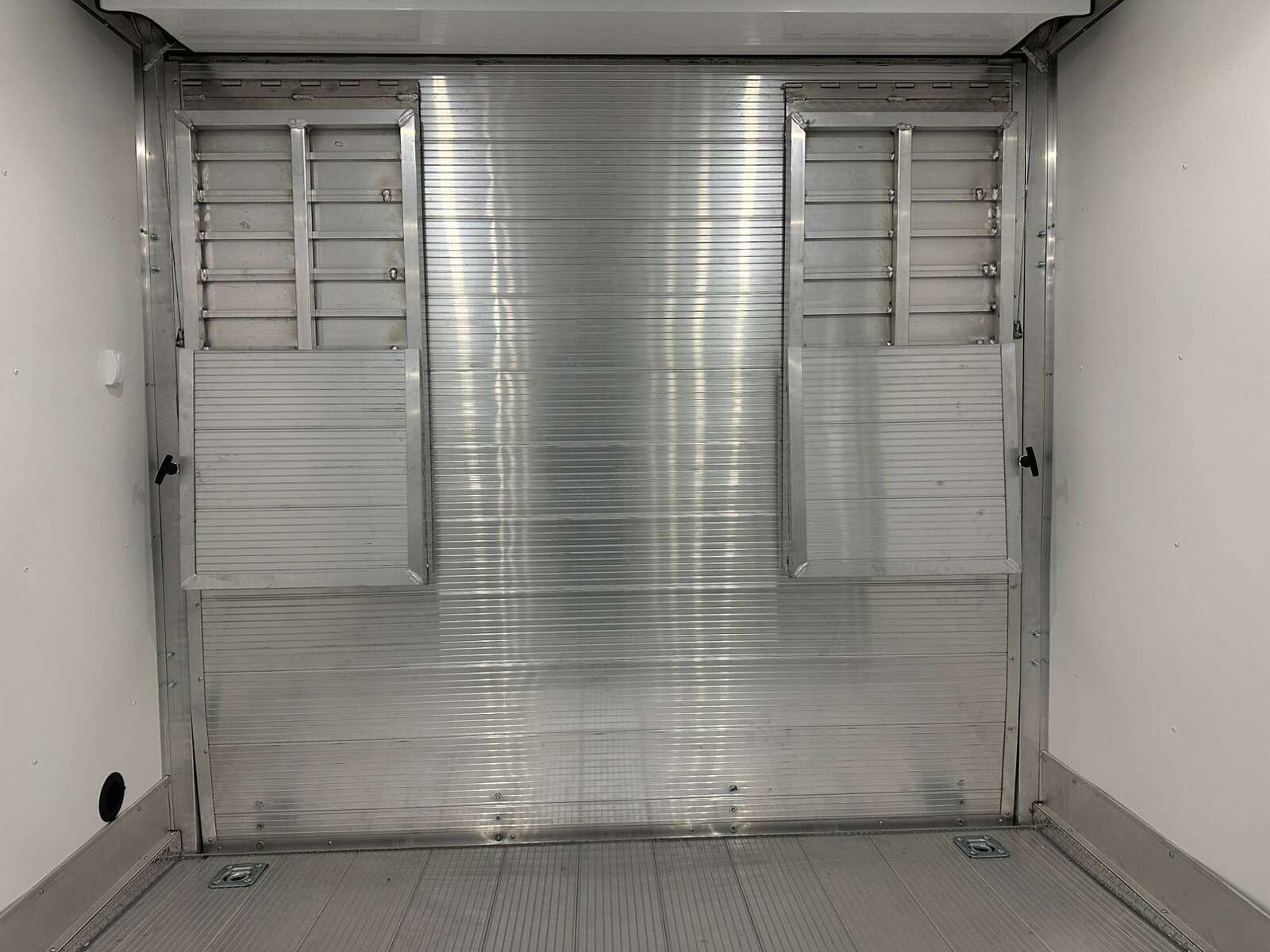 Photo of 2026 ALCOM ALUMINUM 8.5x24 CAR TRAILER 9900lb GVW WHITE LARGE ESCAPE SIDE DOOR CARGO ENCLOSED