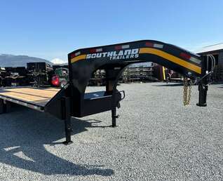 Thumbnail Photo of 2026 Southland 24+6 Gooseneck Equipment Flat Bed Trailer Deck Over 29,000lb GVW w/ Flip up ramps