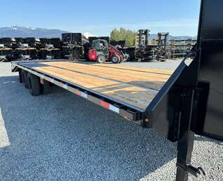 Thumbnail Photo of 2026 Southland 24+6 Gooseneck Equipment Flat Bed Trailer Deck Over 29,000lb GVW w/ Flip up ramps