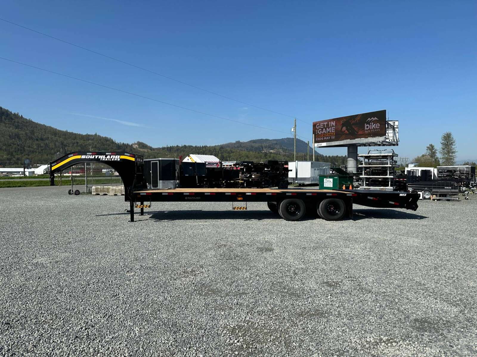 Photo of 2026 Southland 24+6 Gooseneck Equipment Flat Bed Trailer Deck Over 29,000lb GVW w/ Flip up ramps