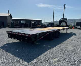 Thumbnail Photo of 2026 Southland 24+6 Gooseneck Equipment Flat Bed Trailer Deck Over 29,000lb GVW w/ Flip up ramps