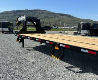 Thumbnail Photo of 2026 Southland 24+6 Gooseneck Equipment Flat Bed Trailer Deck Over 29,000lb GVW w/ Flip up ramps