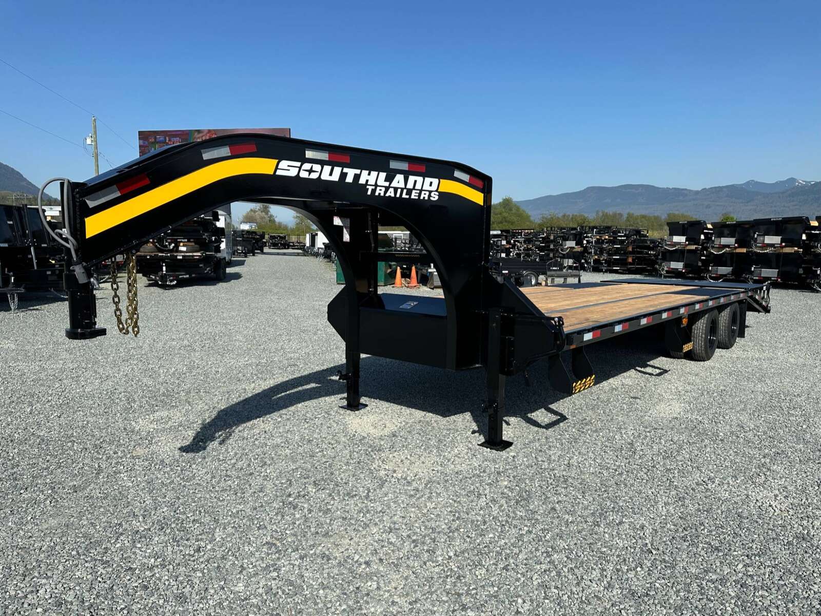 Photo of 2026 Southland 24+6 Gooseneck Equipment Flat Bed Trailer Deck Over 29,000lb GVW w/ Flip up ramps