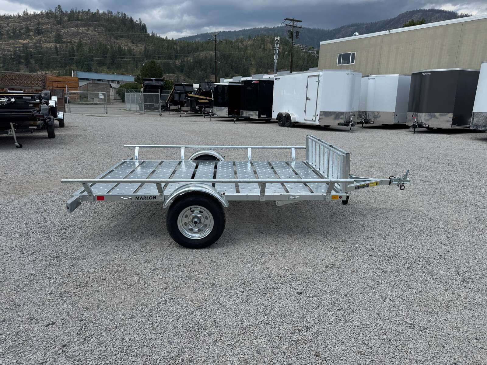 Photo of 2025 Marlon 6x9 ATV Side x Side Utility Trailer Galvanized Rear or Side Load w/ Ramps (RAT-02)