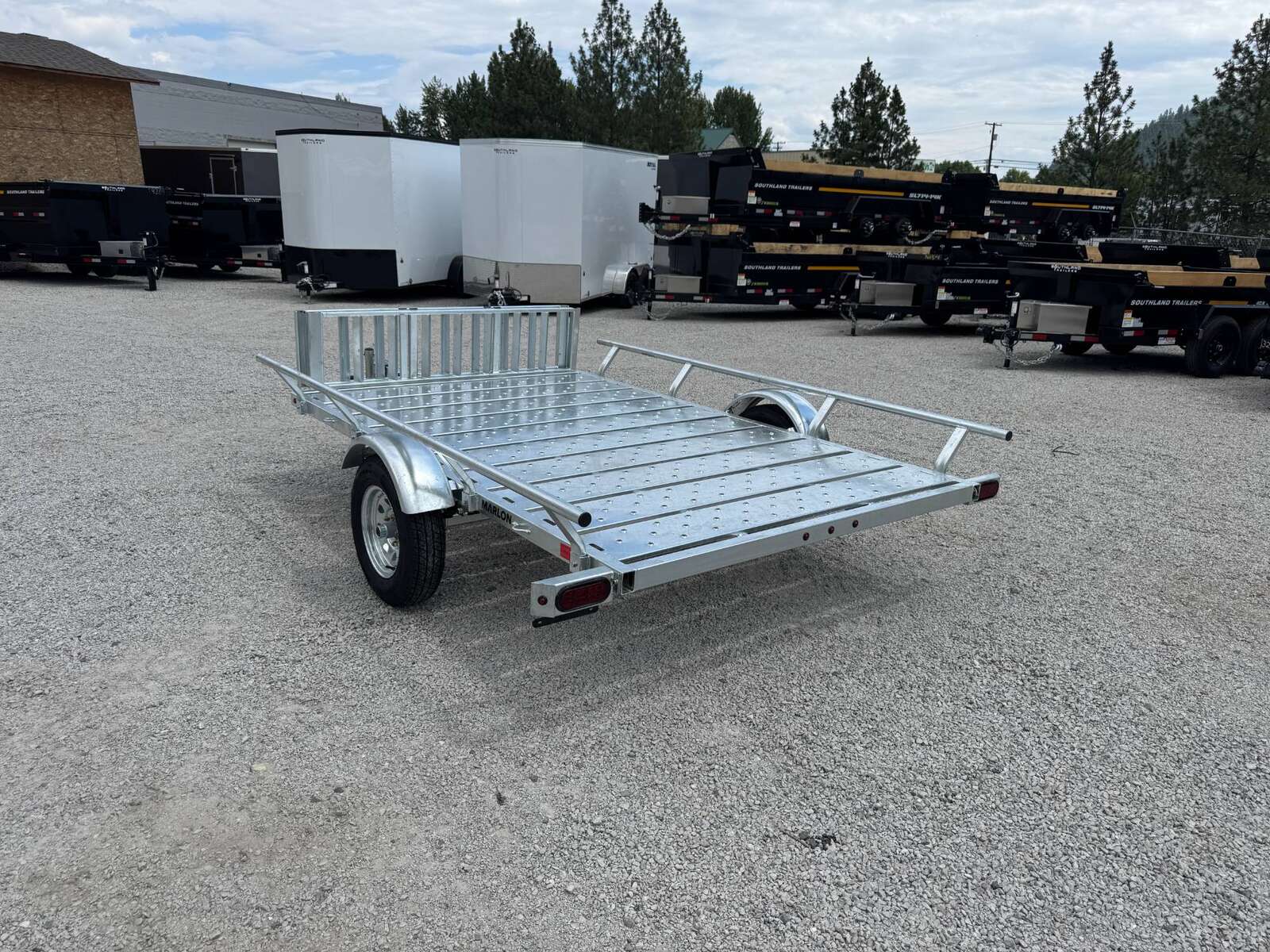 Photo of 2025 Marlon 6x9 ATV Side x Side Utility Trailer Galvanized Rear or Side Load w/ Ramps (RAT-02)