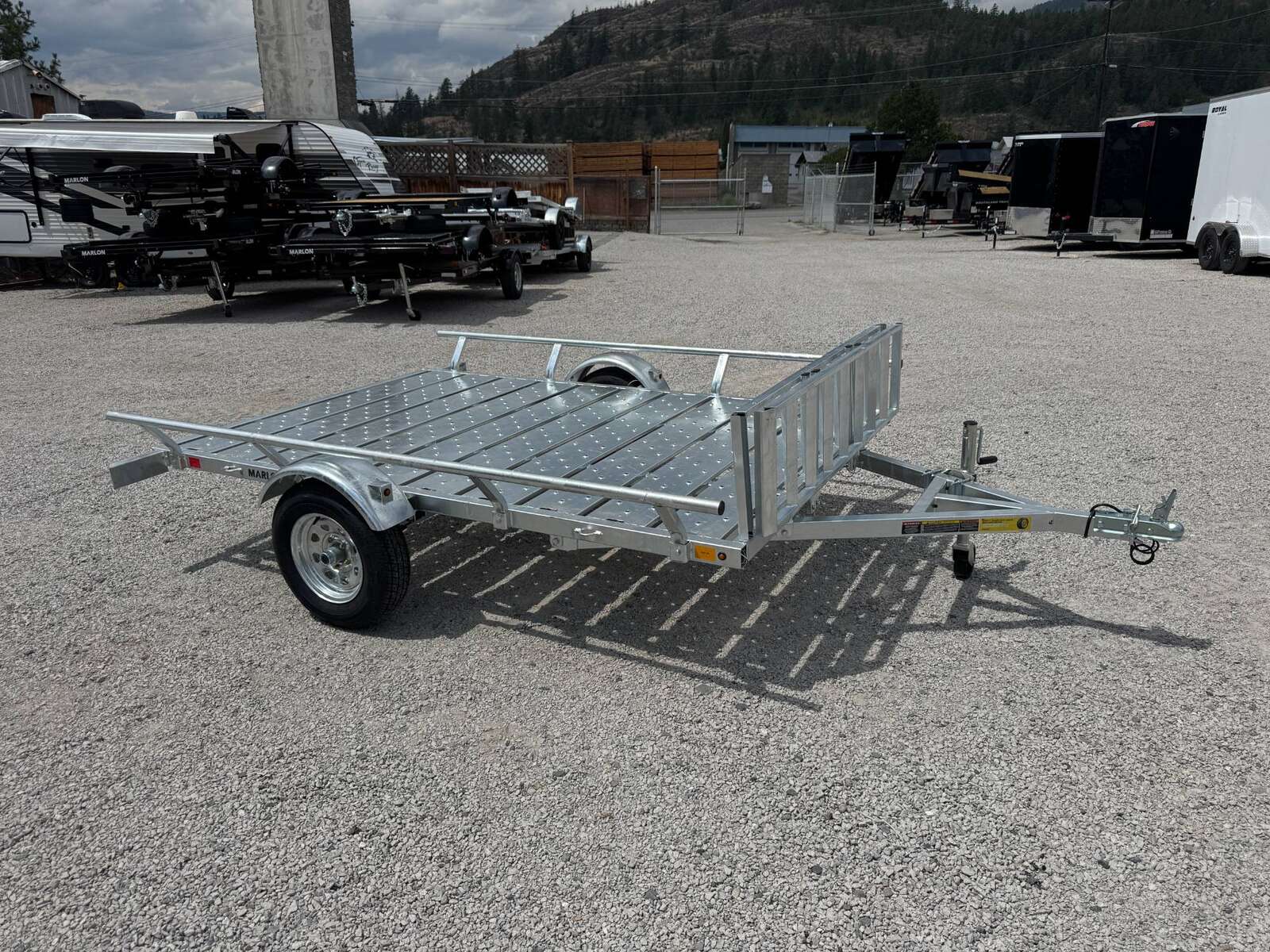 Photo of 2025 Marlon 6x9 ATV Side x Side Utility Trailer Galvanized Rear or Side Load w/ Ramps (RAT-02)