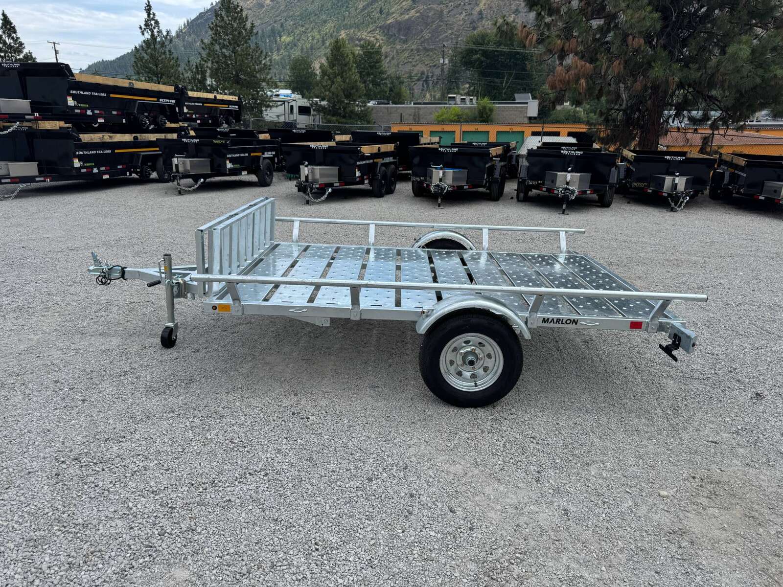 Photo of 2025 Marlon 6x9 ATV Side x Side Utility Trailer Galvanized Rear or Side Load w/ Ramps (RAT-02)