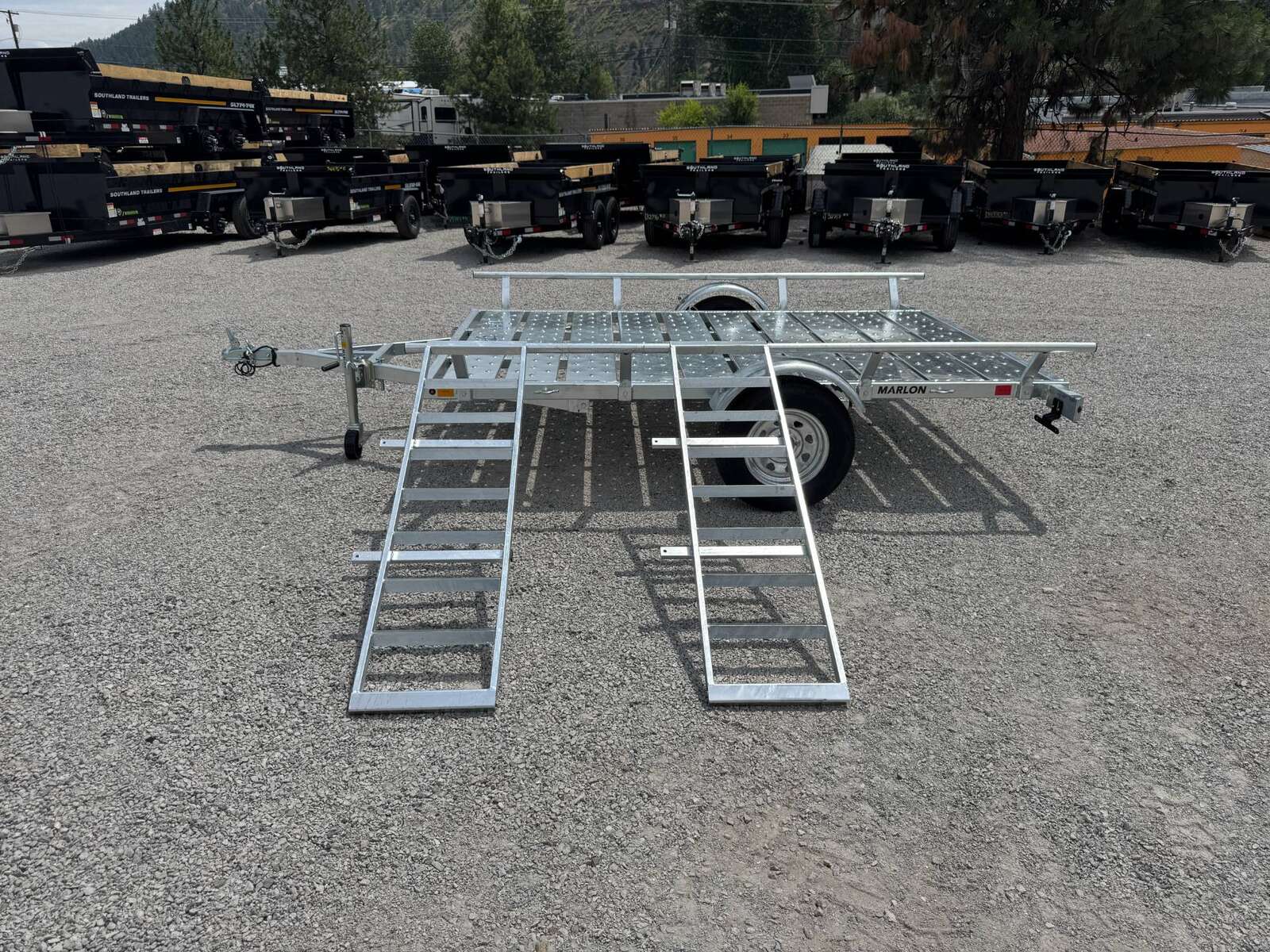 Photo of 2025 Marlon 6x9 ATV Side x Side Utility Trailer Galvanized Rear or Side Load w/ Ramps (RAT-02)