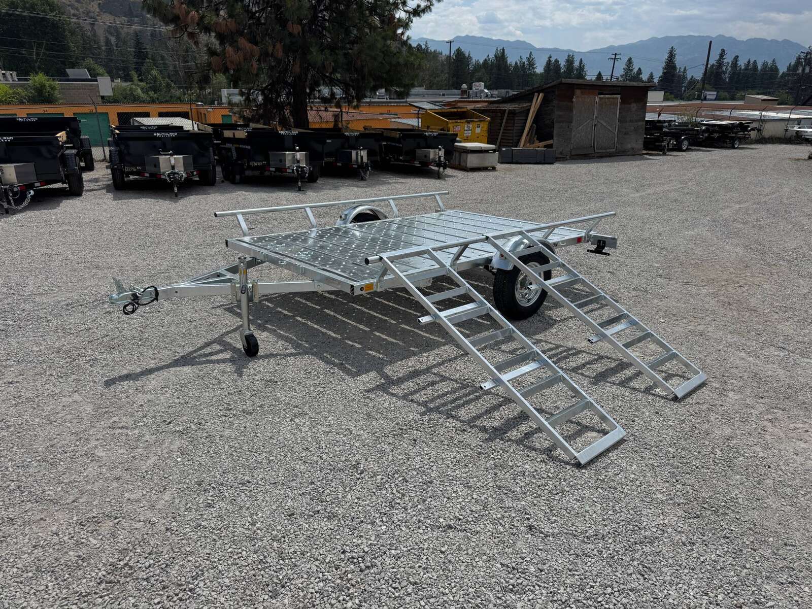 Photo of 2025 Marlon 6x9 ATV Side x Side Utility Trailer Galvanized Rear or Side Load w/ Ramps (RAT-02)